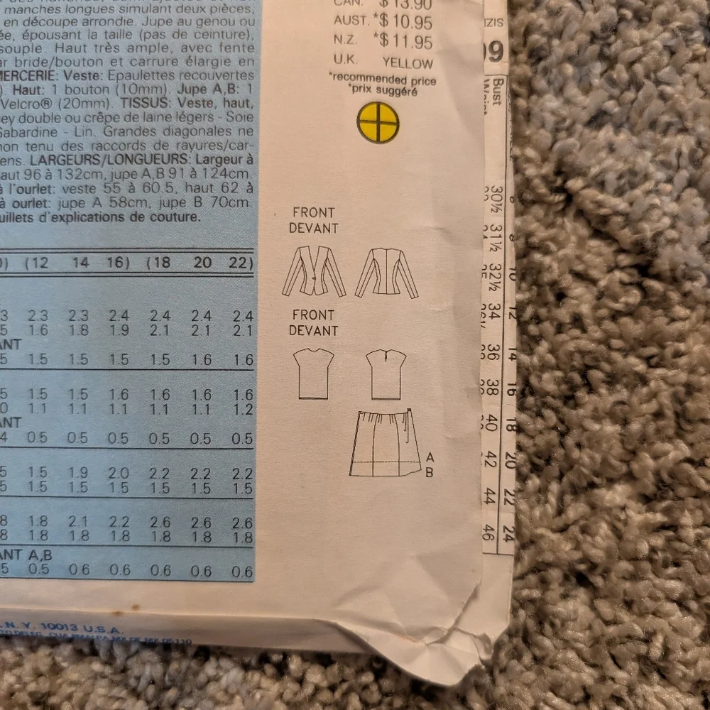 Butterick Pattern - Picture 3 of 4